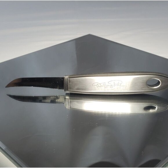 Wolfgang Pucks Peeling Knife Curved Silver Stainless Steel - Picture 1 of 10